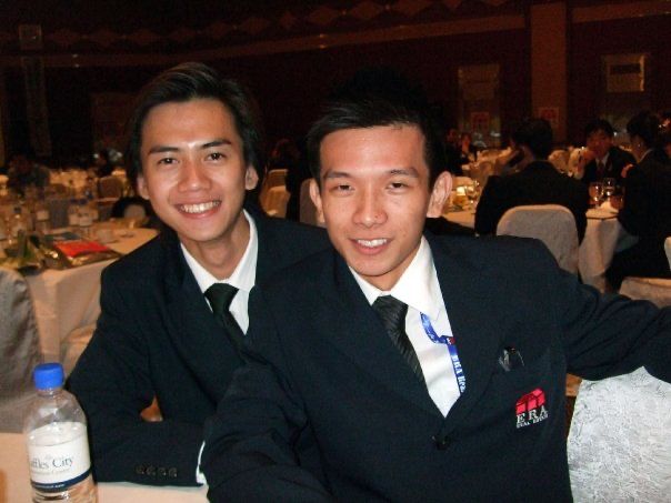 Fendy Lee with mentor Rex Tan