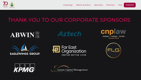 Corporate sponsor of Prison Fellowship Singapore