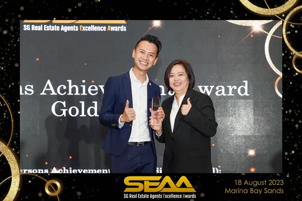 On stage at the SEAA Awards, 18 August 2023, Marina Bay Sands